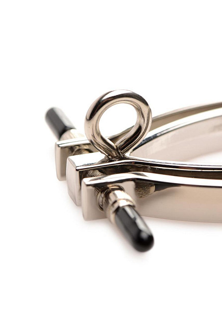 Затискач для статевих губ Master Series: Pussy Tugger Adjustable Vagina Clamp with Chain Sex Aura Київ - фото 4
