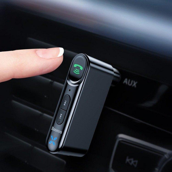 Bluetooth 5.1 приймач Baseus Type 7 c AUX виходом 3.5мм з мікрофоном для автомагнітол, колонок WXQY-01 Николаев - изображение 8