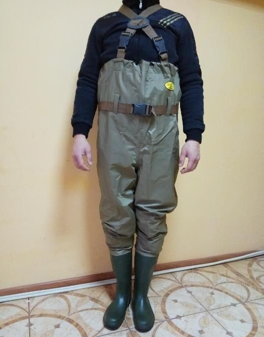 Водонепроникний Забродний комбінезон з поясом для риболовлі, полювання Lemigo PCV (996) Розмір 42 Нововолинськ - фото 2
