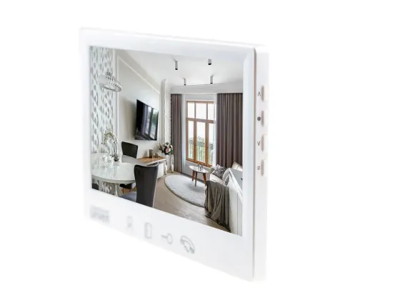 Комплект домофона 7 дюймів із викличною панеллю зі зчитувачем карток в офіс SEVEN DP-7571/02Kit white Київ