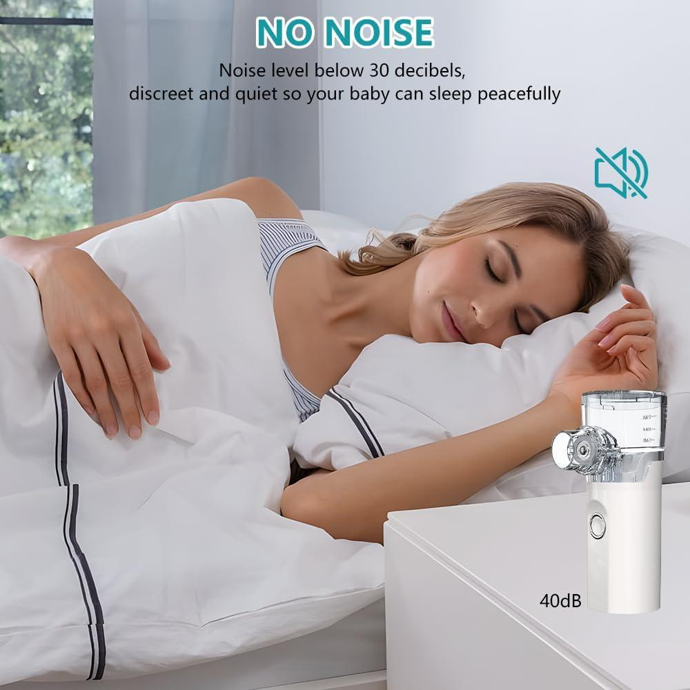 Портативний інгалятор ADDLIVE для дорослих та дітей з насадками, для дому та подорожей, два режими небулайзер Київ - фото 4