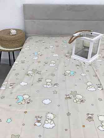 Наволочка Ecotton 40х60 натуральна із бавовни сіра полоса із зірками Коломия