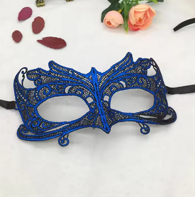 Маска карнавал венеціанська one size синій Київ - фото 1