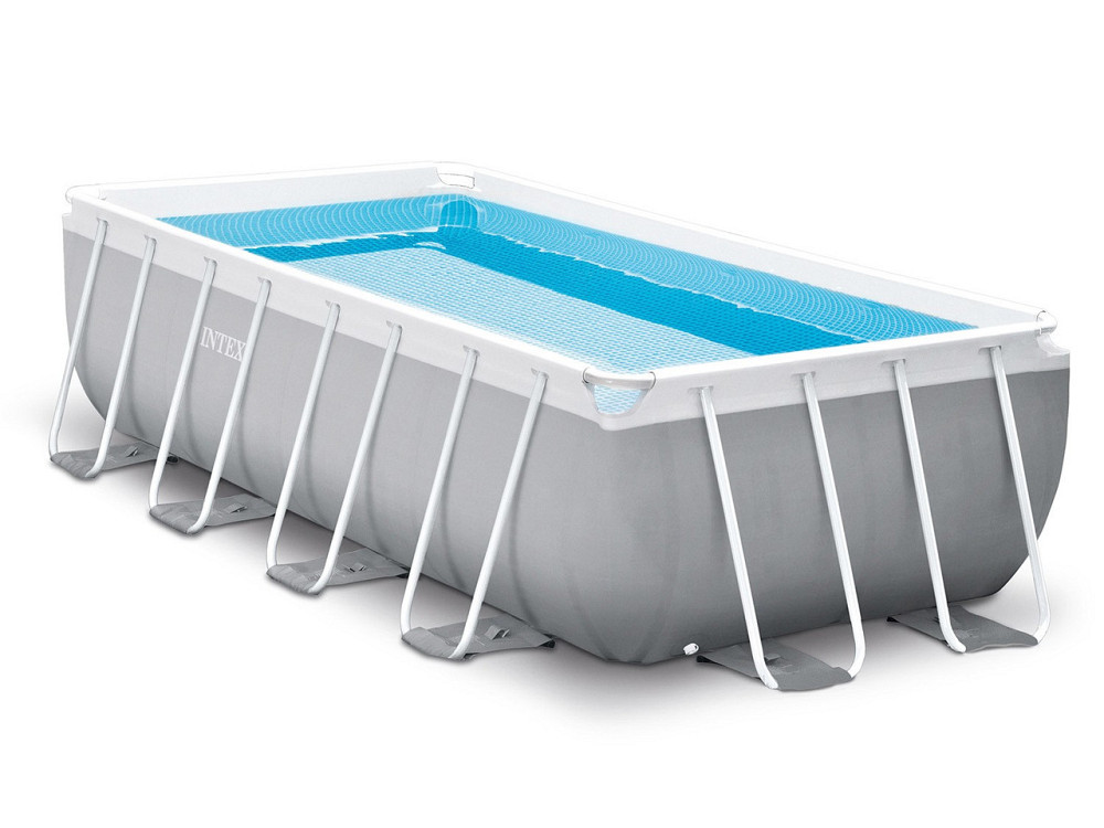 Басейн каркасний прямокутний 6в1 INTEX 26792, 488 x 244 x 107 см, сірий Київ - фото 7
