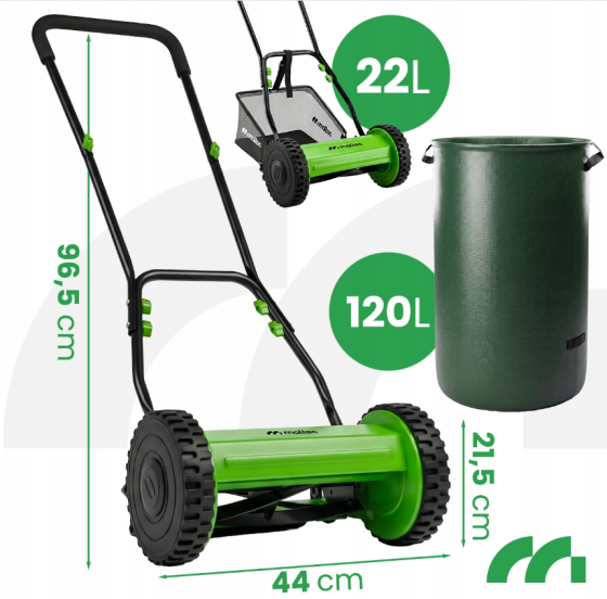 Ручна барабанна косарка з кошиком 22л 30см Maltec (Польща) Київ