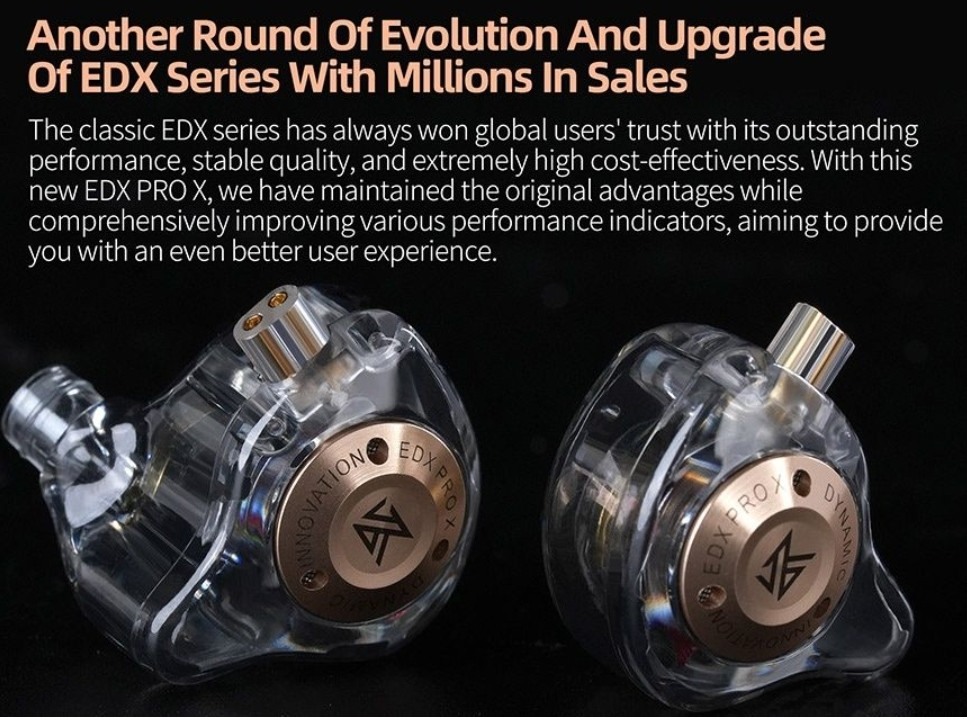 Наушники KZ EDX Pro X съемный кабель. Харьков - изображение 6