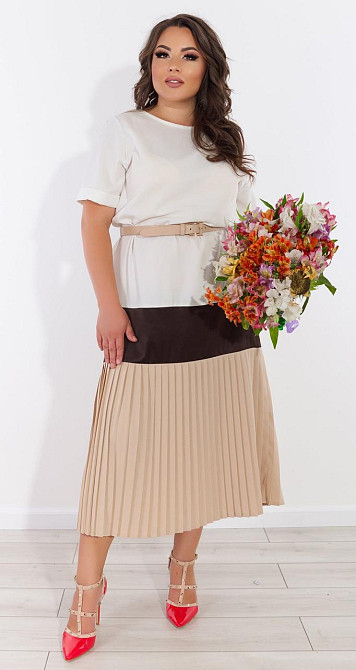 Нарядное платье плиссе (48) Киев - изображение 1