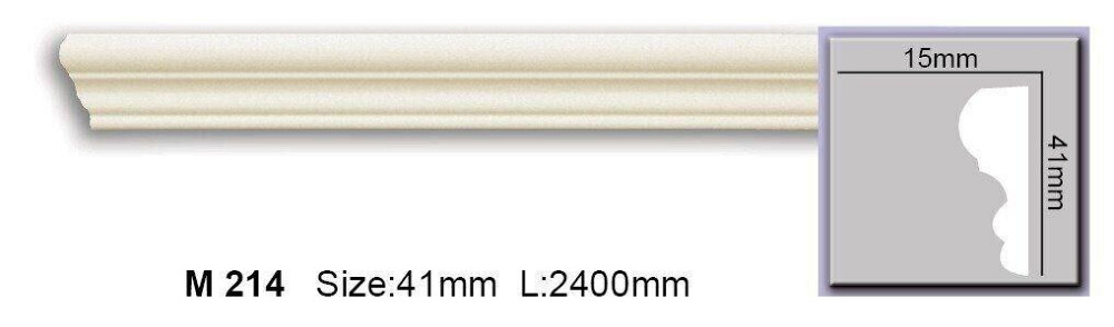Молдинг гладкий полиуретановый Harmony M 214 Днепр - изображение 1