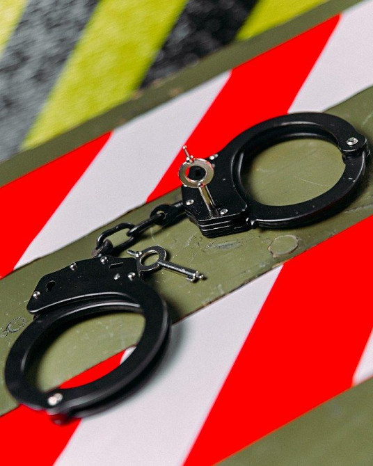 Справжні сталеві наручники для поліції Чорні ПП7556 Одеса - фото 3