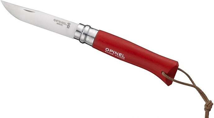 Туристичний Ніж Opinel "Inox No8 VRI бук" Origins Red (001705) Неіржавка сталь Нововолинськ - фото 2