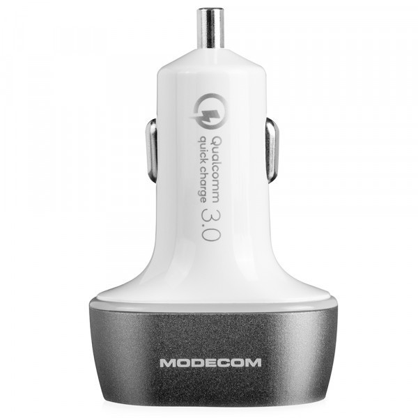 Автозарядка 3xUSB (USB-C, 2xUSB-A) PD/QC3.0 біла Modecom (ZT-MC-CU2C1-07) Київ - фото 4