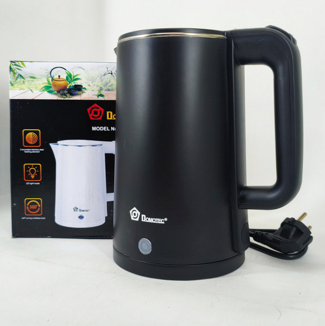 Електричні чайники якісні Domotec MS-5028 1.8л 1800Вт, Тихий електричний чайник, Електрочайник на кухню GN-34 Львів - фото 4
