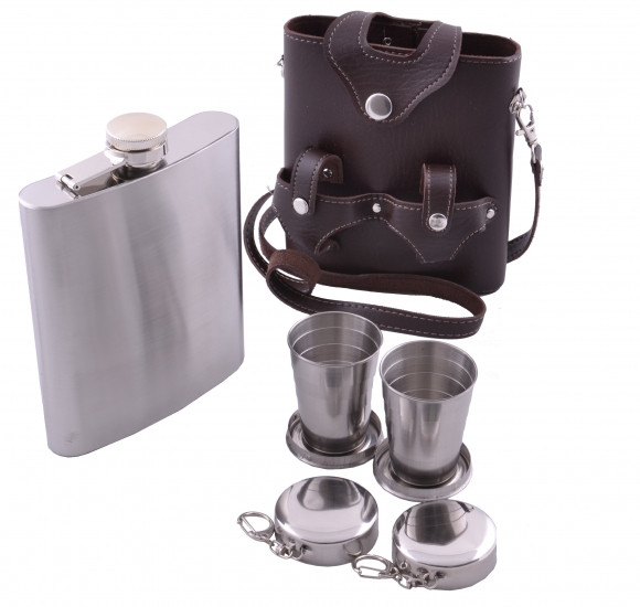 Фляга велика - набір з чохлом та чарками Вінниця - фото 2
