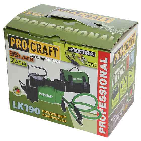 Автомобільний компресор Procraft LK190 – 7 атм, 168 Вт, для шин R13-R16 Львів