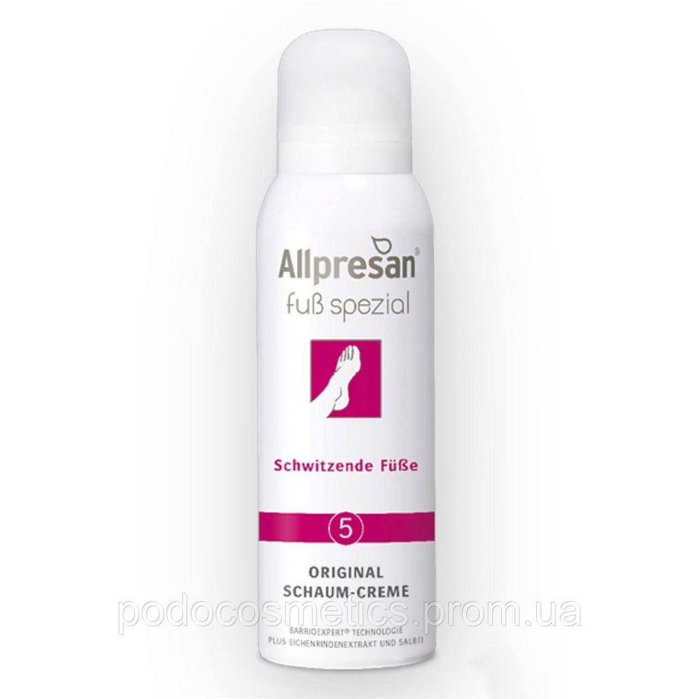 Крем-піна для стоп з підвищеною пітливістю Allpresan Foot Special № 5 Foam Cream, 125 мл Одеса - фото 1