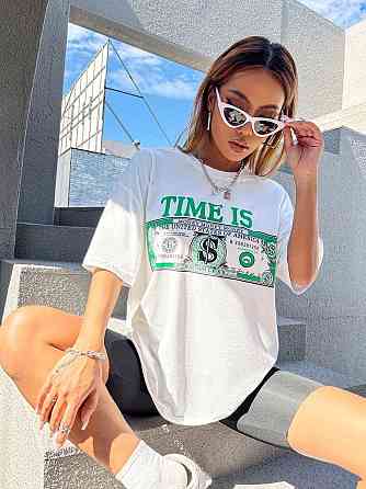 Футболка женская с принтом  46 Белая 2664083993 Днепр