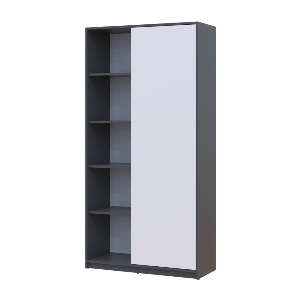 Розстібна шафа Doros Студент Графіт/Білий 90х38х180 DRS-011623 (44900273) Львів - фото 3