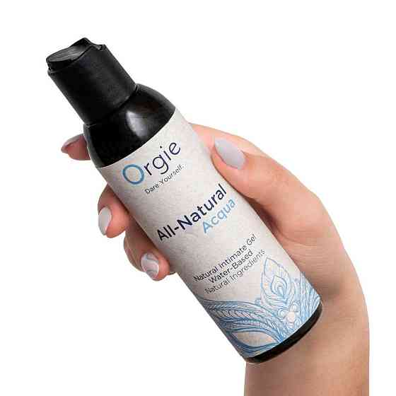 Лубрикант на водній основі Orgie All Natural Acqua, 150 мл, нелипкий, гладенький, натуральний склад Sex Aura Київ