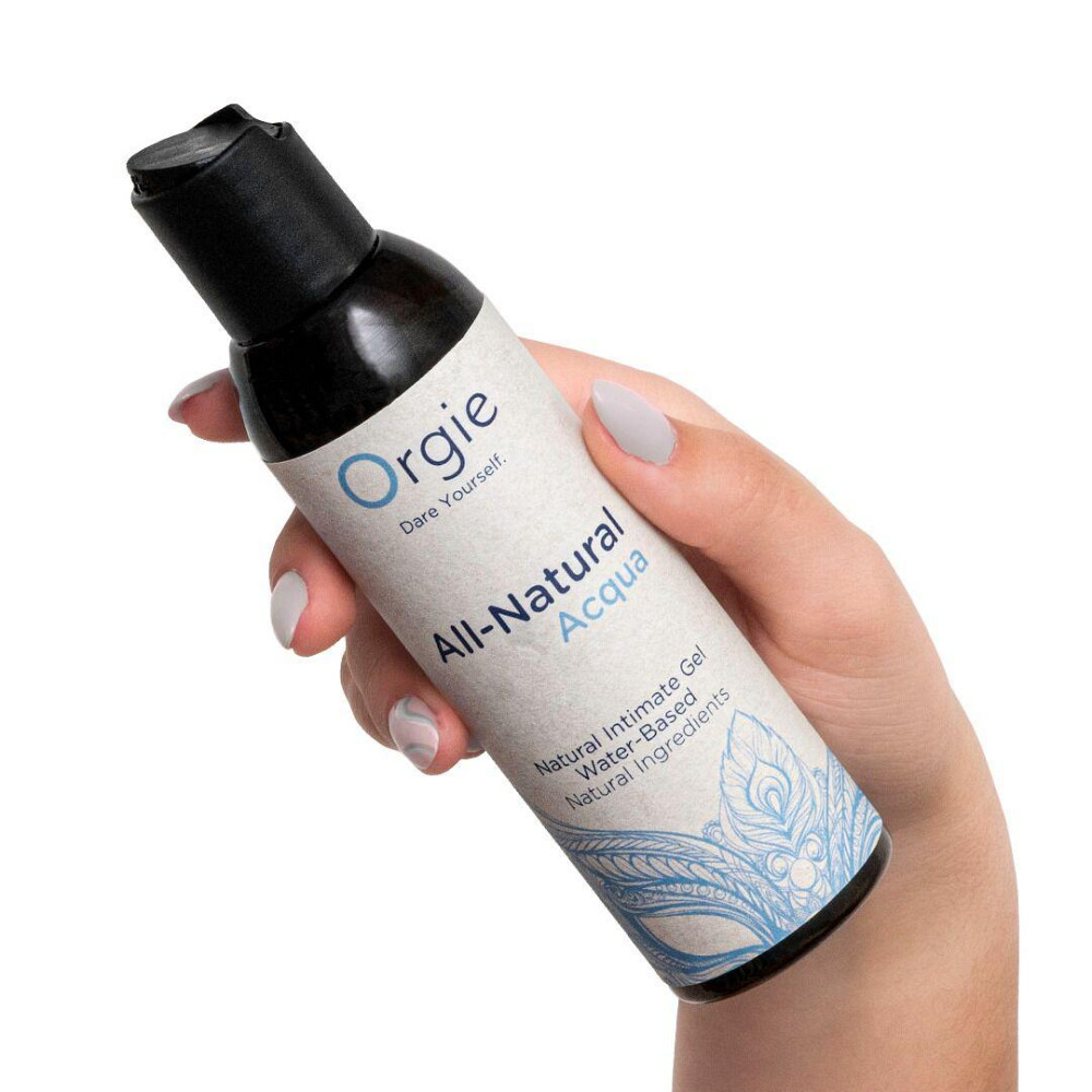 Лубрикант на водній основі Orgie All Natural Acqua, 150 мл, нелипкий, гладенький, натуральний склад Sex Aura Київ - фото 2