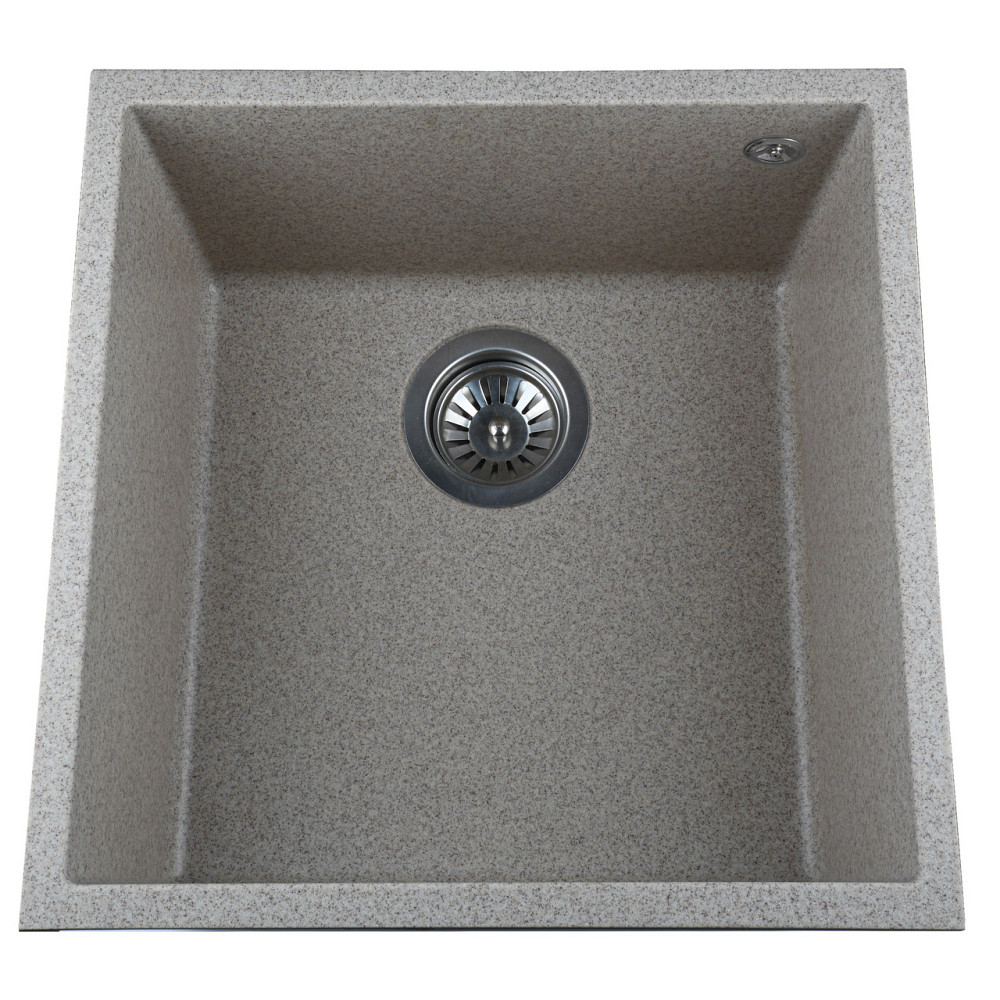 Гранитная мойка Globus Lux AMMER миндаль 440 х 440мм Киев - изображение 1