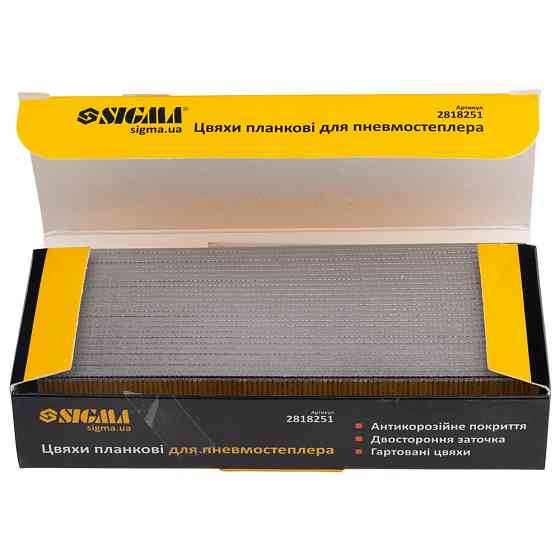 Sigma Гвозди планочные 25×1.25×1мм для пневмостеплера (5000шт) SIGMA (2818251) Киев