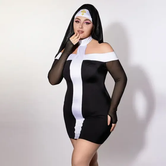 Еротичний костюм монашки JSY P61130 Plus Size Львів