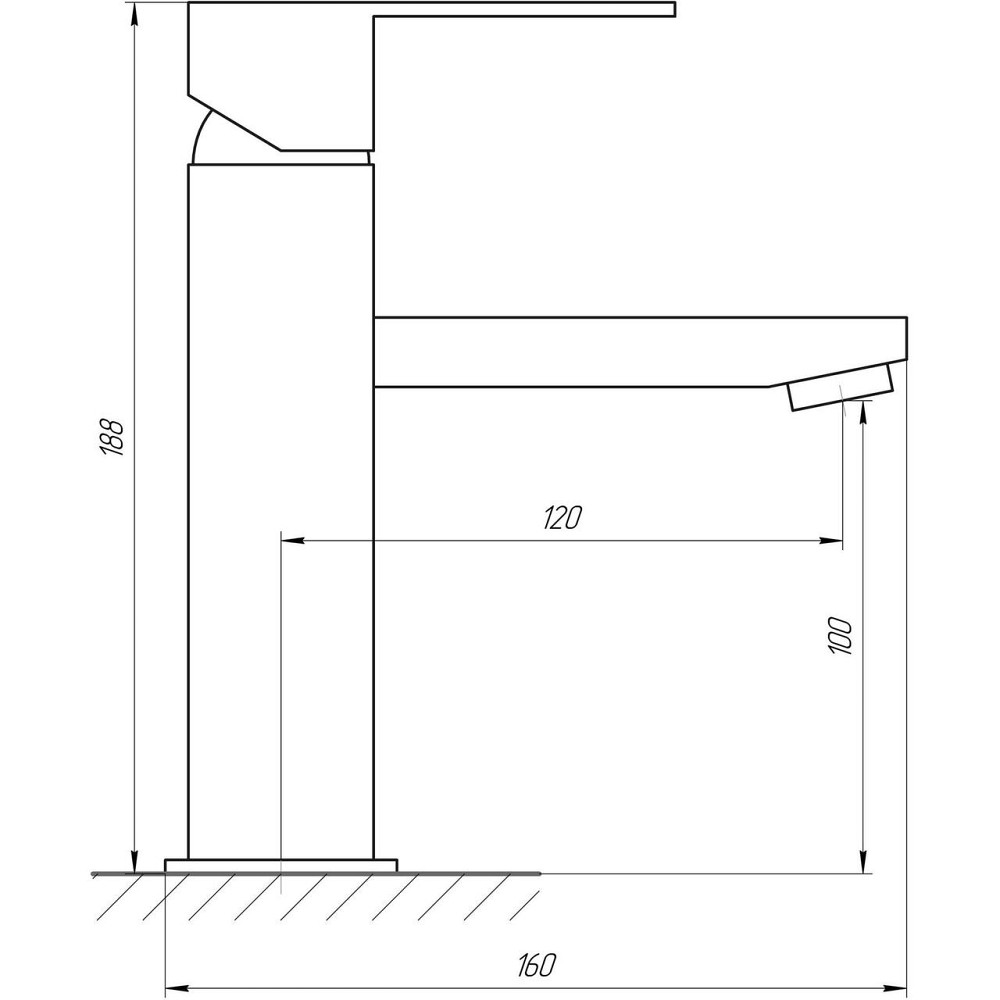 Змішувач для умивальника Globus Lux SICILIA SBQ-101-BB Київ - фото 4