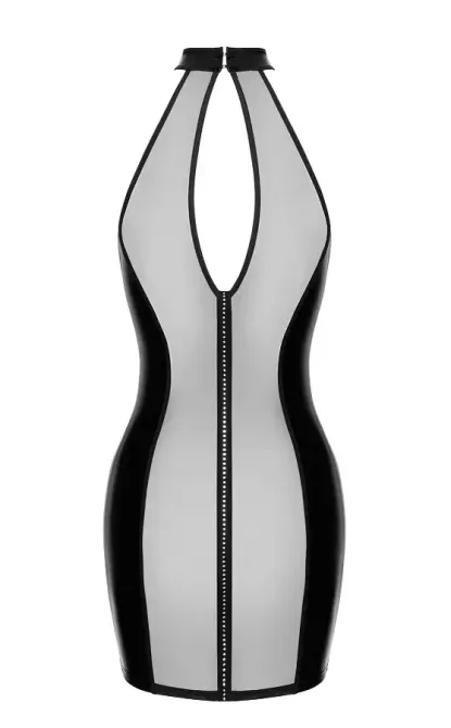 Сукня Noir Handmade F370 Luxuria Crystal Sheer Mini Dress S Львов - изображение 7