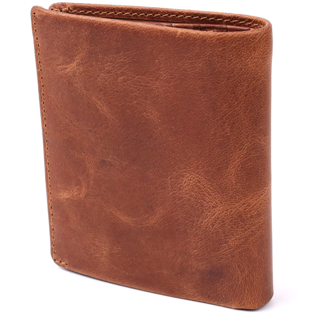 Вертикальний чоловічий гаманець з матової натуральної шкіри Tony Perotti 20833_1 (1165 whisky) Світло-коричневий Київ - фото 2