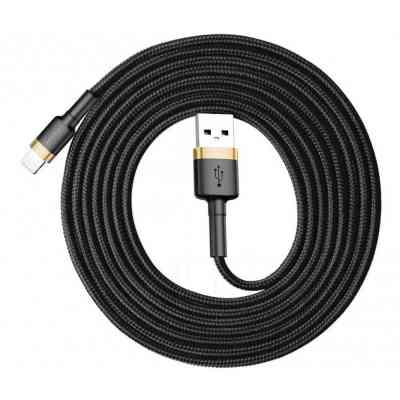 Дата кабель USB 2.0 AM to Lightning 2.0m 1.5A gold-black Baseus (CALKLF-CV1) Винница