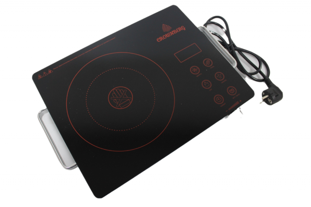 Інфрачервона плита Crownberg CB-1324, 1 конфорка, сенсорне керування, таймер, склокераміка, 2000 Вт Одеса - фото 5