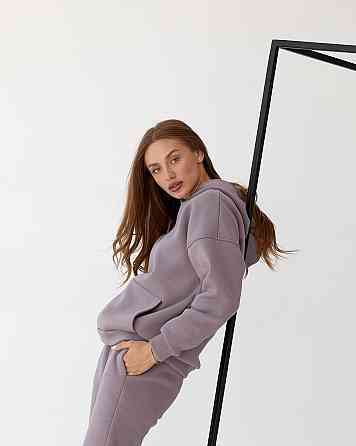 Жіночий спортивний теплий костюм оверсайз Мокко XS Харків