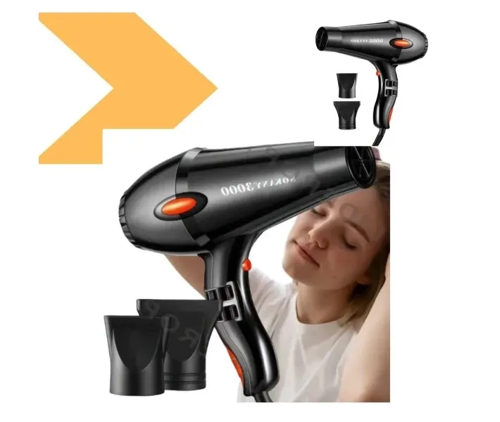 Фен для волосся Sokany SK-3001-HD 3000 Вт, 2 швидкості, 2 температурні режими, петля для підвішування, дбайливий догляд Одеса - фото 4