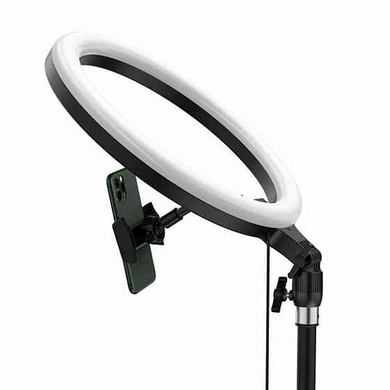 Кільцева світлодіодна LED лампа Baseus Live Stream Holder-floor Stand(12-inch LightRing)+ШтативBlack Киев