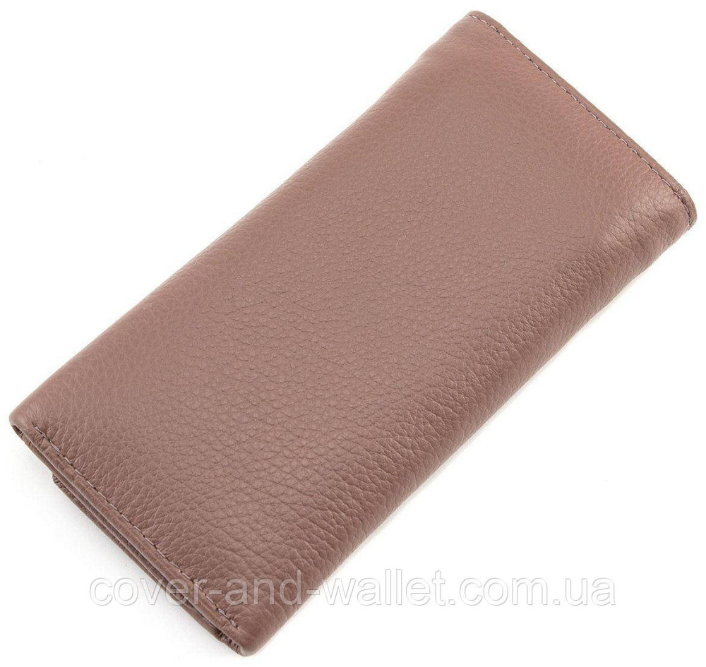 Пудровая кожаная женская ключница кошелек с карабинами Marco Coverna Киев - изображение 2