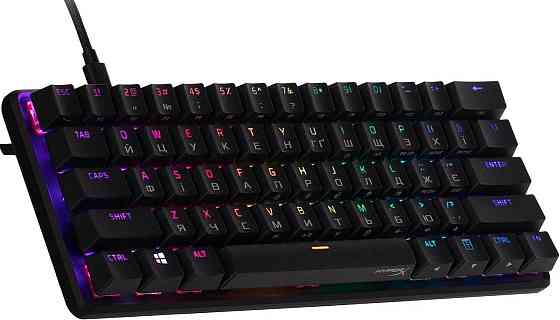 Клавіатура HyperX Alloy Origins 60 Red RGB UA Black (4P5N4AA) Чорний Харків