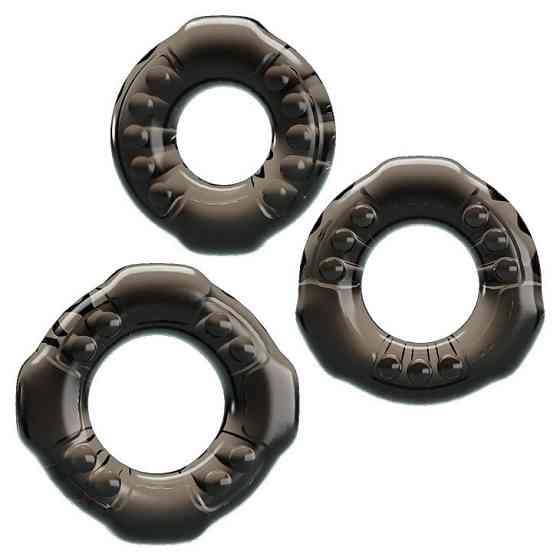 Набор из 3-х эрекционных колец COCK THREE RINGS, BI-210263 Sex Aura Киев