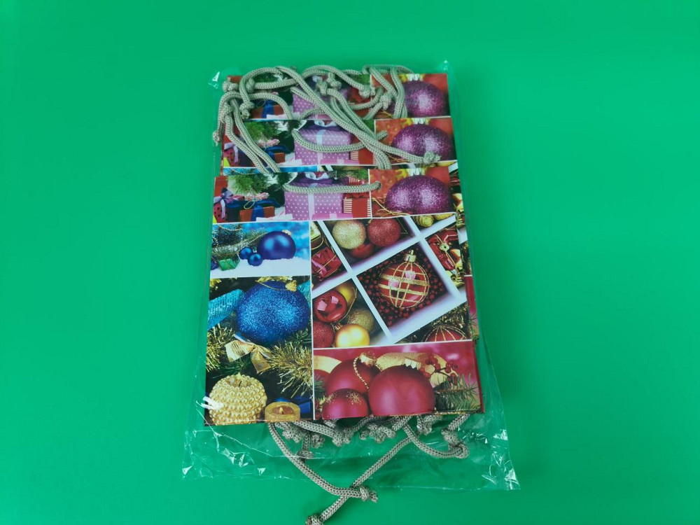 Новогодние, бумажные ,подарочные  пакеты с ручкой Чашка 16/16/8-001 (12 шт) Харьков - изображение 4