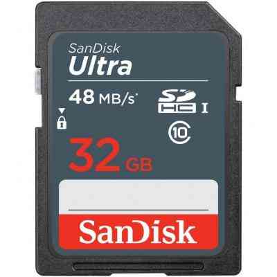 Карта памяти SanDisk 32GB SDHC class 10 UHS-I Ultra Lite (SDSDUNR-032G-GN3IN) Винница