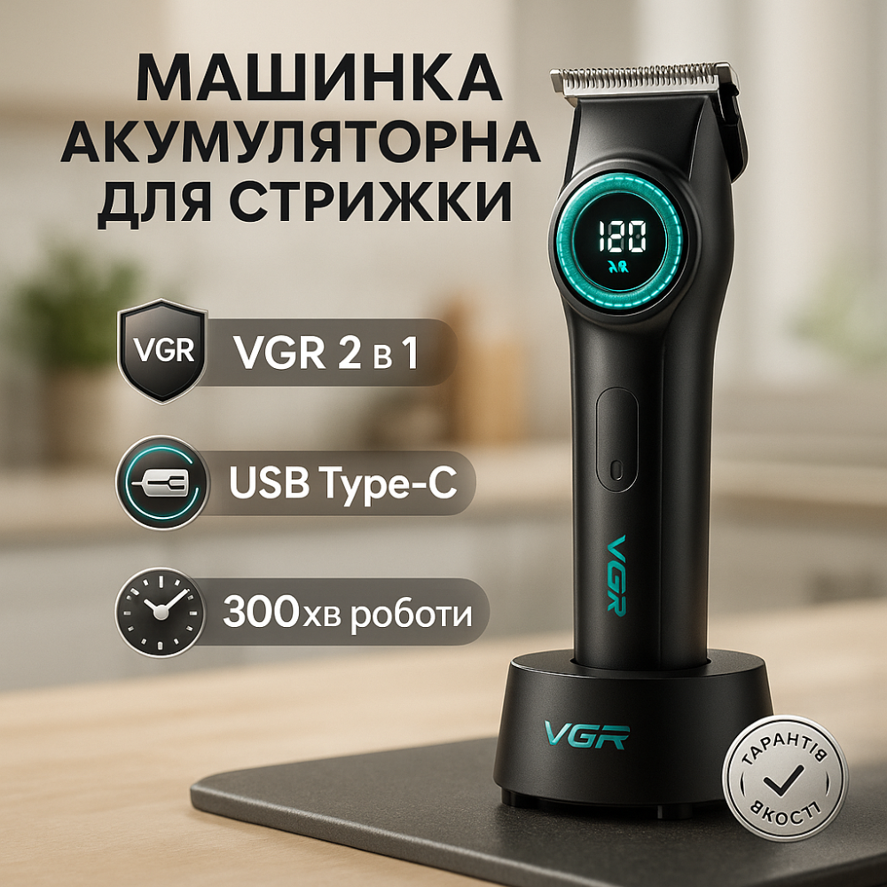 Машинки для стрижки вусів і бороди, Набір машинок для стрижки з 8 насадками, Набір перукаря перукаря BN-58 Львів - фото 20