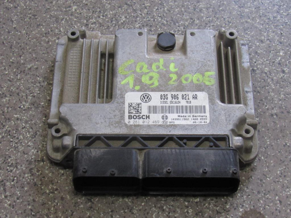 Блок керування двигуном VW Caddy 1.9 tdi 2004-2010 (03G906021AR) Ковель - фото 2