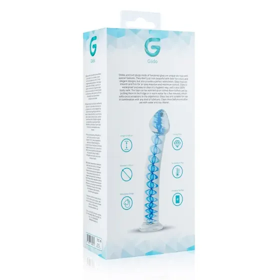 Скляний дилдо Gildo Glass Dildo No. 4, для точки G та простати Львів
