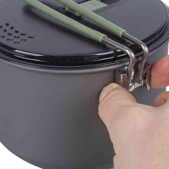 Кастрюля Bo-Camp Explorer Hard Anodized 1L Grey/Green (2200236) Вінниця