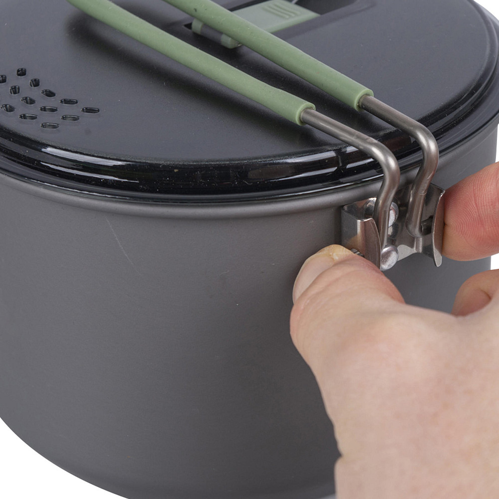 Кастрюля Bo-Camp Explorer Hard Anodized 1L Grey/Green (2200236) Вінниця - фото 6