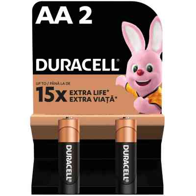 Батарейка Duracell AA лужні 2 шт. в упаковці (5000394058163 / 81551267) Винница