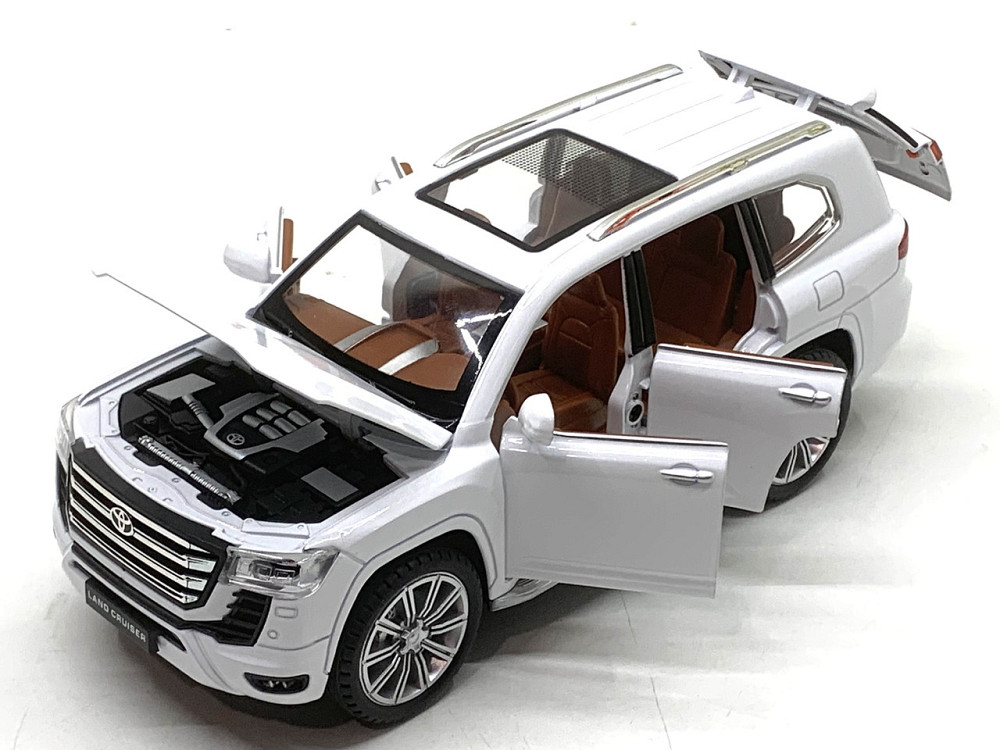 Машина Автосвіт Toyota Land Cruiser 30 інерційна відчиняються двері капот багажник 20см Білий (AP-2033) Чернігів - фото 4