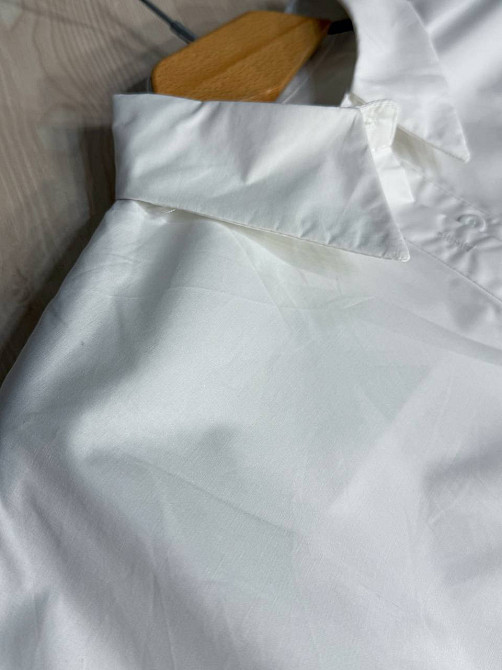 Рубашка женская Lan Lan 7503 оверсайз широкая длинная с пышным рукавом, белый, one size Киев - изображение 13