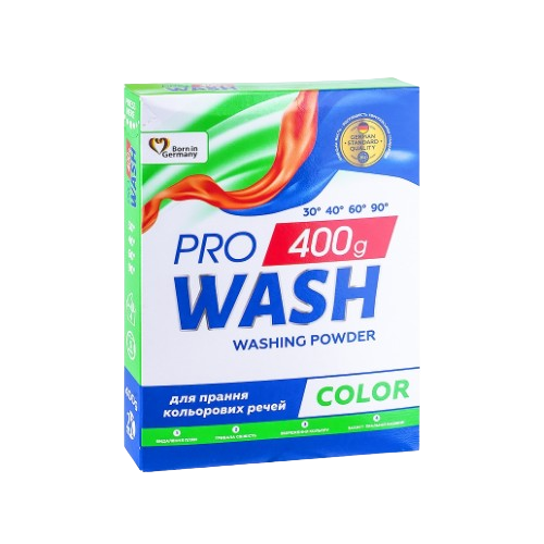 Порошок для прання 400гр для кольор.речей Color ProWash 2К Житомир