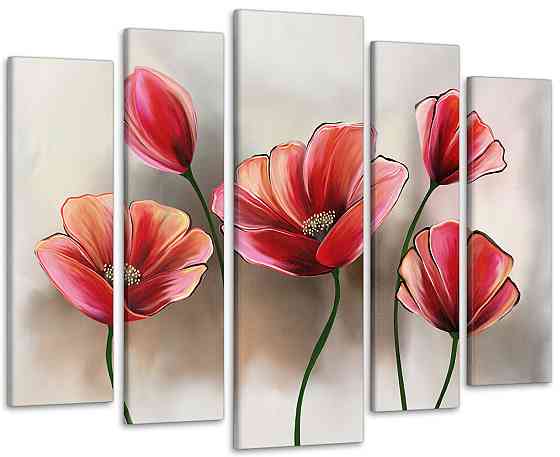 Модульна картина Абстракція Маки Art-152_5 Київ