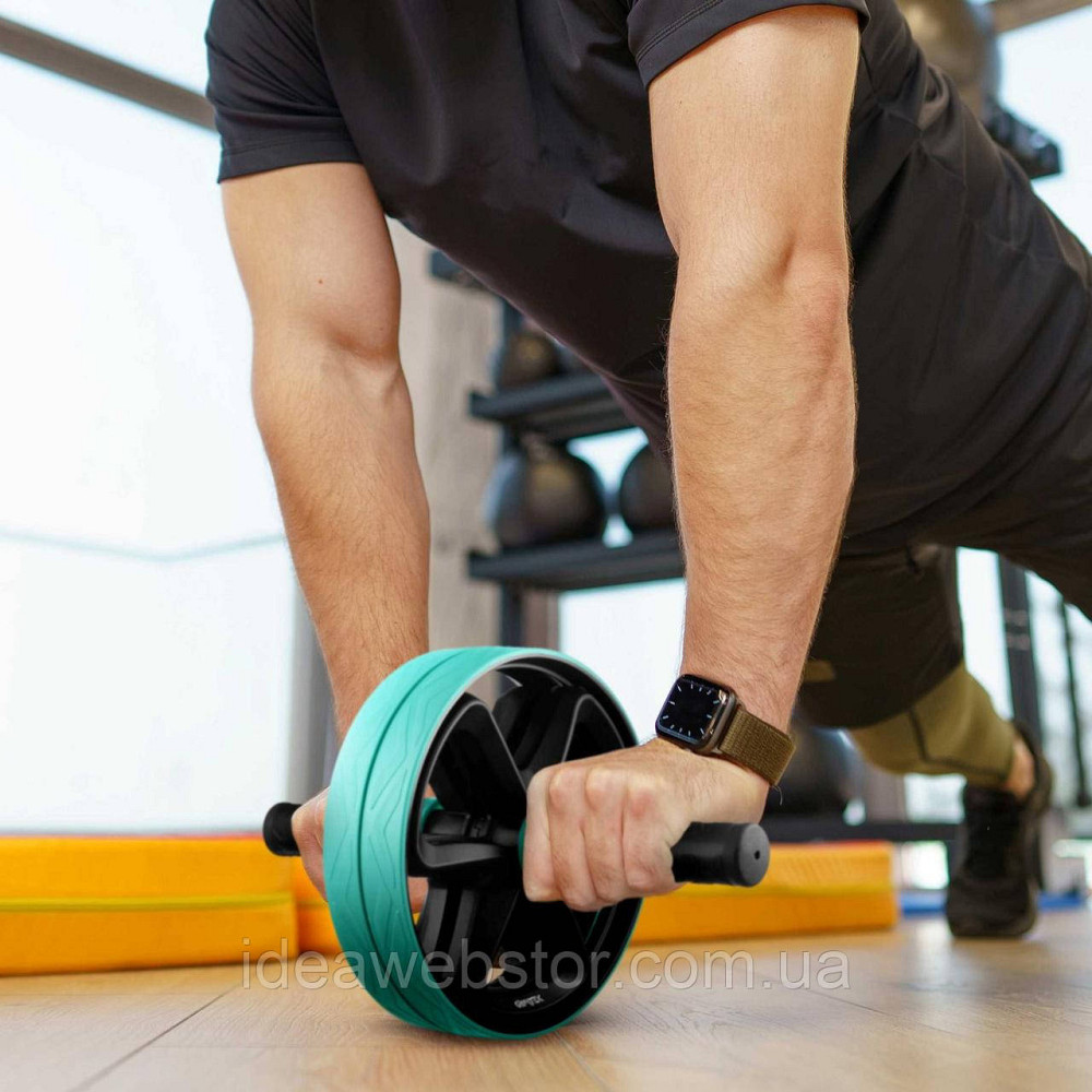 Ролик для пресса двойной Gymtek голубой Киев - изображение 4